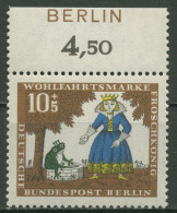 Berlin 1966 Wohlfahrt: Froschkönig Mit Oberrand Inschrift BERLIN 295 Postfrisch - Ongebruikt