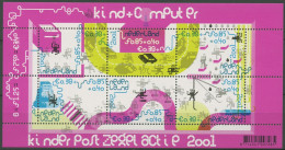 Niederlande 2001 Voor Het Kind Computer Block 73 Postfrisch (C95791) - Blocks & Sheetlets