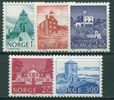 Norwegen 1982 Bauwerke: Königssitz, Gedenkhalle, Kloster 855/59 Postfrisch - Nuovi