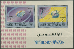 Umm-Al-Qaiwain 1968 100 Jahre ITU: Satelliten Block 5 A Postfrisch (C30153) - Umm Al-Qaiwain