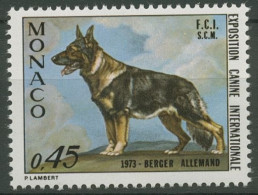 Monaco 1973 Internationale Hundeausstellung Schäferhund 1078 Postfrisch - Unused Stamps