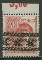 Bizone 1948 II. Kontrollrat Bandaufdruck Platte Oberrand 46 I P OR Ndgz Postfr. - Altri & Non Classificati