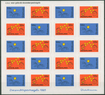 Niederlande 1995 Dezembermarke Sterne Folienbogen 1561/62 FB Postfrisch (C95847) - Blocks & Sheetlets