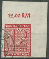 SBZ West-Sachsen 1945 Ziffern 119 X Ecke 2 Oben Rechts Gestempelt - Andere & Zonder Classificatie