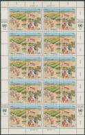 UNO Wien 1986 Entwicklung 56/59 ZD-Bogen Postfrisch (SG18380) - Blocks & Sheetlets