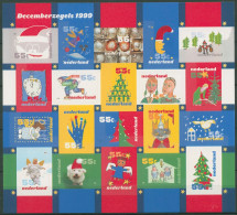 Niederlande 1999 Weihnachtsmotive Folienbogen 1753/72 FB Postfrisch (C95849) - Blocks & Sheetlets