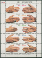 Niederlande 2000 Grußmarken Hände Kleinbogen 1776/85 K Postfrisch (C95850) - Blocs