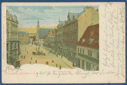 Gruß Aus Zwickau Der Hauptmarkt, Gelaufen 1900 Mit Bahnpost (AK3902) - Zwickau