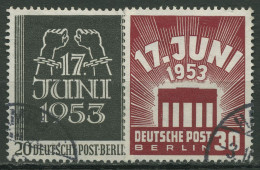 Berlin 1953 Volksaufstand 17. Juni In Der DDR 110/11 Gestempelt - Gebraucht