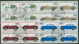 Bund 1982 Jugend Hist. Kraftfahrzeuge Oldtimer 1123/26 4er-Block Gestempelt - Usati