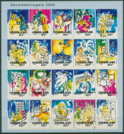 Niederlande 2000 Weihnachtsmotive Folienbogen 1835/54 FB Postfrisch (C95852) - Blocks & Sheetlets