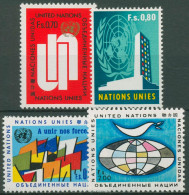 UNO Genf 1970 UNO-Hauptquartier Flaggen Friedenstaube 11/14 Postfrisch - Nuevos