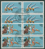 Bund 1983 Sport: Sportereignisse 1172/73 4er-Block Gestempelt - Used Stamps