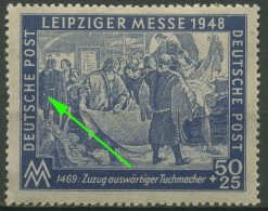 SBZ Allgemeine Ausgabe 1948 Leipziger Messe M. Plattenfehler 199 A IV Postfrisch - Autres & Non Classés