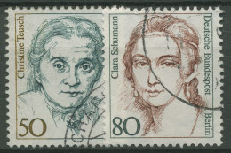 Berlin 1986 Berühmte Deutsche Frauen C.Teusch Clara Schumann 770/71 Gestempelt - Used Stamps