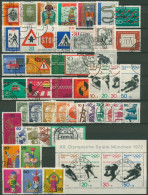 Bund 1971 Jahrgang Komplett (658/09, Block 6) Gestempelt (SG98554) - Used Stamps