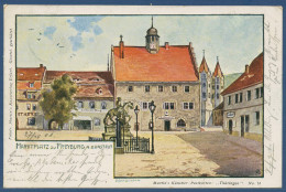 Marktplatz Zu Freyburg An Der Unstrut, Gelaufen 1901 (AK3903) - Freyburg A. D. Unstrut