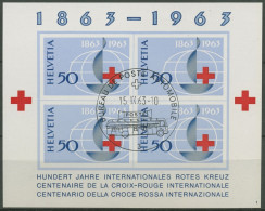 Schweiz 1963 100 Jahre Internationales Rotes Kreuz Block 19 Gestempelt (C96274) - Blocks & Kleinbögen