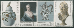 Schweden 1979 Schwedisches Rokoko 1078/81 Blockeinzelmarken Postfrisch - Nuevos