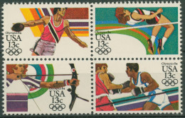 USA 1983 Olympische Sommerspiele'84 Los Angeles 1644/47 ZD Postfrisch - Unused Stamps