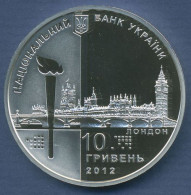 Ukraine 10 Hryven 2012 Olympische Sommerspiele London, Silber, KM 676 PP (m4736) - Ukraine