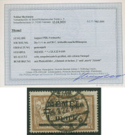 Memelgebiet 1920 Mit Aufdruckfehler 26 Y I Gestempelt Geprüft Mit Befund - Memel (Klaipeda) 1923