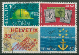 Schweiz 1968 Ereignisse Versicherungen Rheinschifffahrt 887/90 Gestempelt - Used Stamps