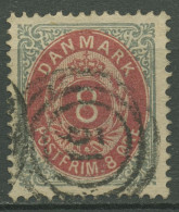 Dänemark 1875 Ziffern 8 Öre 25 YII Aa Mit Nr.-Stpl. 51, ODENSE - Oblitérés