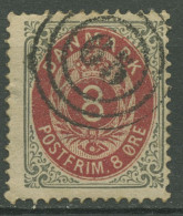 Dänemark 1875 Ziffern 8 Öre 25 YI Aa Mit Nr.-Stpl. 65, SLAGELSE - Used Stamps