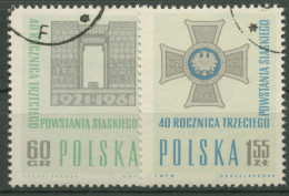 Polen 1961 Sclesischer Aufstand Denkmal 1259/60 Gestempelt - Gebruikt