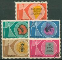 Polen 1961 Sparkasse PKO Mit Tiermotiven 1261/65 Gestempelt - Usados