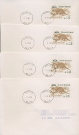 Finnland ATM 1994 Fischotter Type 1 Ersttagsbrief Satz ATM 24.1 S1 FDC (X80383) - Viñetas De Franqueo [ATM]