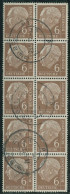 Bund 1954 Bundespräsident Theodor Heuss Bogenmarken 180 10er-Block Gestempelt - Used Stamps