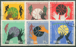 Polen 1963 Basketball-EM 1418/23 Gestempelt - Gebraucht