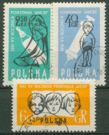 Polen 1961 Kinderhilfswerk UNICEF 1272/74 Gestempelt - Gebraucht