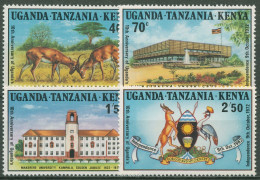 Ostafrikanische Gem. 1972 Uganda Universität Gazellen 242/45 A Postfrisch - Kenya, Oeganda & Tanzania