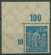 Dt. Reich 1923 Freimarke Arbeiter Platte Oberrand 239 P OR Ecke 1 Postfrisch - Unused Stamps