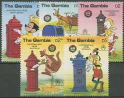 Gambia 1986 Weihnachten Walt Disney Minnie Maus Goofy 650/54 Postfrisch - Gambia (1965-...)