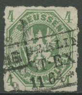 Preußen 1861 Wappenadler 14 A Gestempelt - Gebraucht