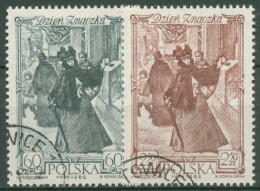 Polen 1962 Tag Der Briefmarke Kaminski Gemälde 1353/54 Gestempelt - Usati