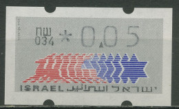 Israel ATM 1990 Hirsch Automat 034 Einzelwert ATM 3.4.34 Postfrisch - Franking Labels