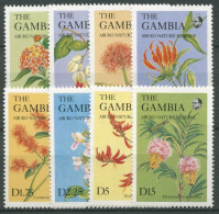 Gambia 1987 Blüten Blumen Pflanzen 691/98 Postfrisch - Gambia (1965-...)