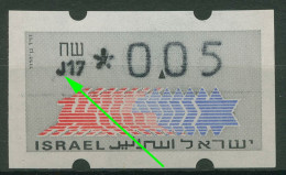 Israel ATM 1990 Hirsch Automat 017 (J Statt 0 In 017), ATM 3.3.17 Postfrisch - Franking Labels