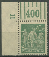 Dt. Reich 1923 Arbeiter Walze Oberrand 244 A W OR 2'3'2 Ecke 1 Postfrisch - Ongebruikt