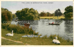 72780023 Derby Derbyshire Lake In Markeaton Park Schwaene Boote  - Andere & Zonder Classificatie