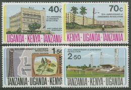 Ostafrikanische Gemeinschaft 1974 Sansibar Fernsehen Stadion 267/70 Postfrisch - Kenya, Uganda & Tanzania