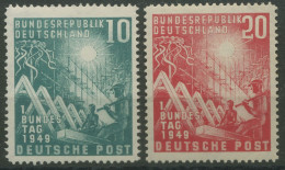 Bund 1949 Eröffnung Deutscher Bundestag 111/12 Postfrisch Kl. Fehler (R80986) - Unused Stamps