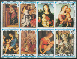 Gambia 1990 Weihnachten Gemälde Madonnen 1093/1100 Postfrisch - Gambie (1965-...)