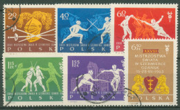 Polen 1963 Fecht-WM Danzig 1405/10 A Gestempelt - Used Stamps