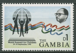 Gambia 1990 Internationale Konferenz Für Kinderfragen New York 1080 Postfrisch - Gambie (1965-...)